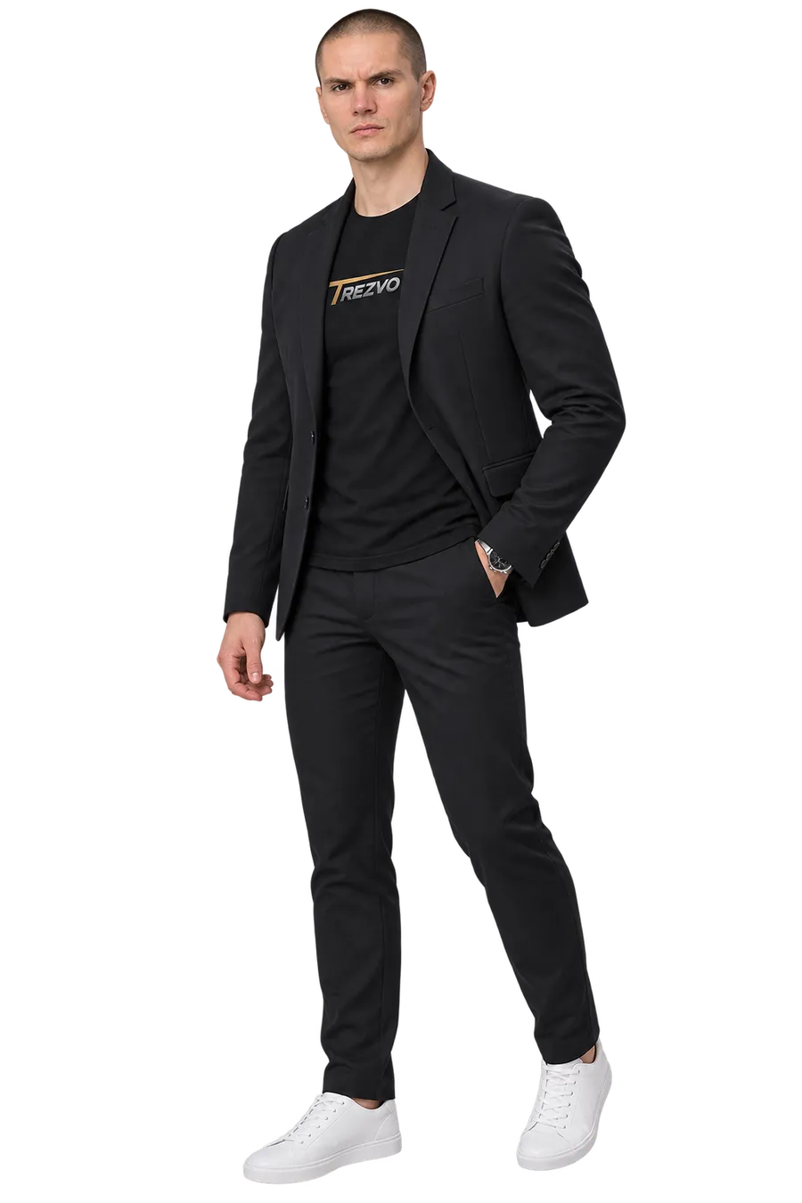 Yevheny Pianykh, founder of TREZVO, standing full length